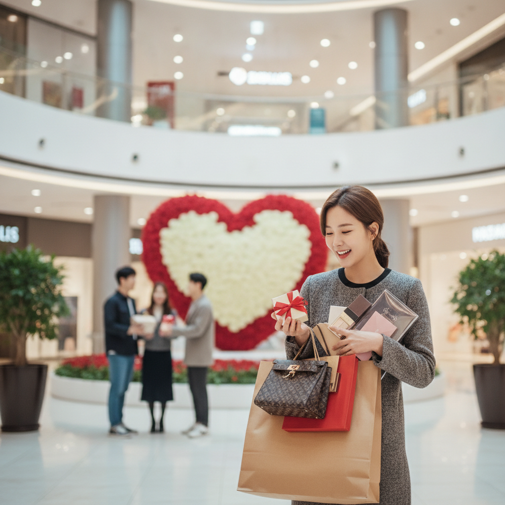 The Korean People are not Married they spend on Valentine!