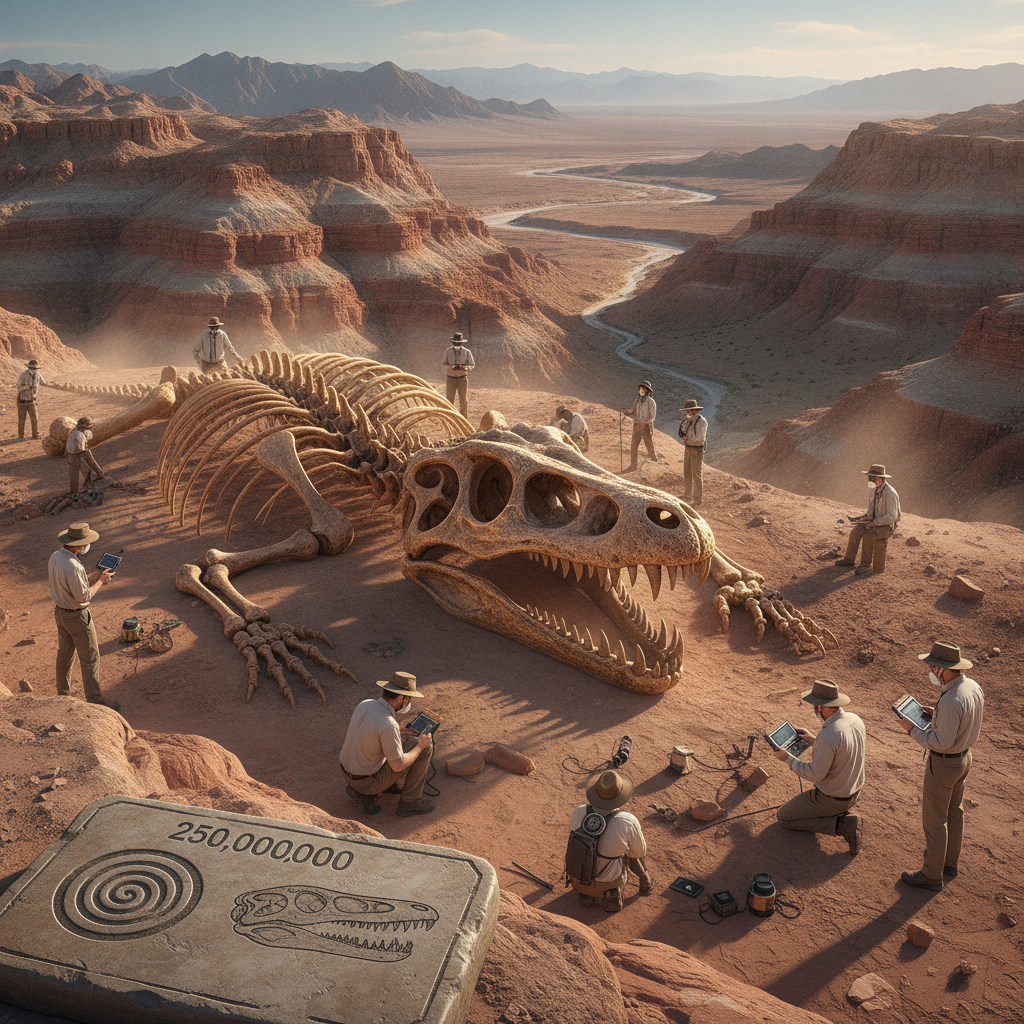 250 Million Years Reptile Fossils were discovered by Scientists