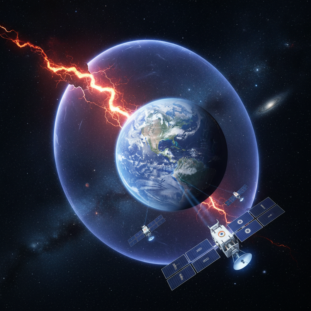 Indian Scientists Detect Crack in Earth's Magnetic Shield