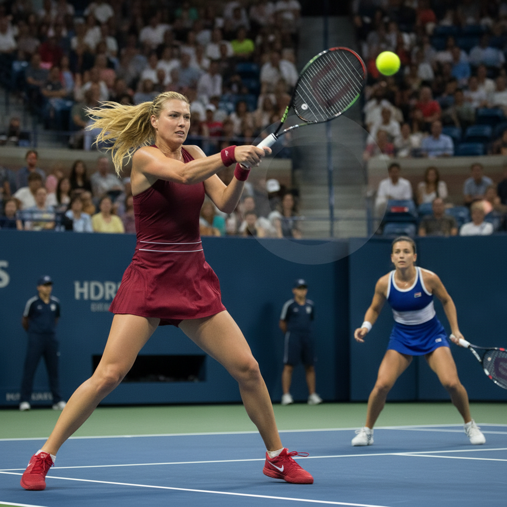 US Open 2017: Maria Sharapova Returns by overwhelming Win Over Simona Halep