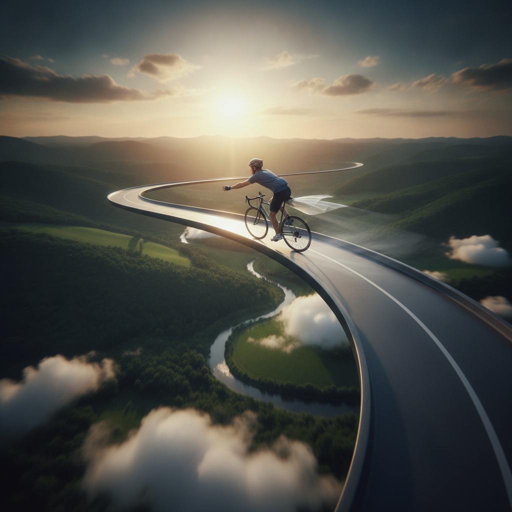 Feels Like You’re Flying While Riding a Bicycle